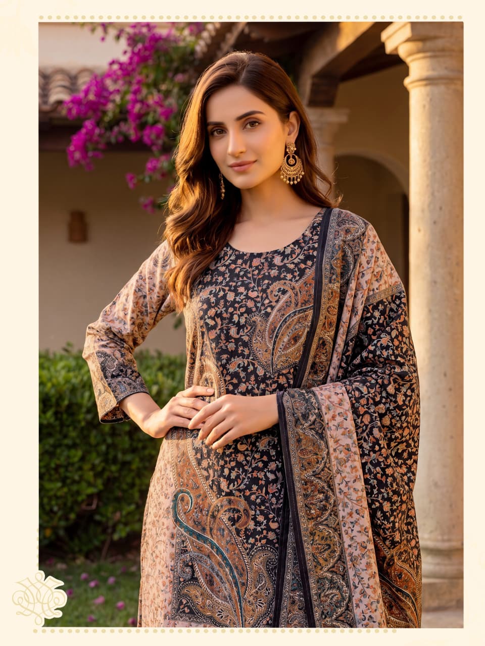 Zeefa Jaimala Viscose Silk Karachi Readymade Suits Supplier India