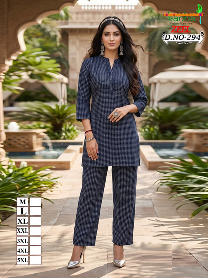 Zeel Liva 3107 Kanha Reyon Co Ord Set Wholesaler Ahmedabad