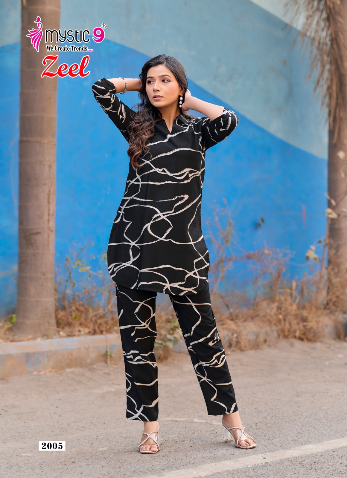 Zeel Vol 2 Mystic 9 Gadwal Co Ord Set Manufacturer
