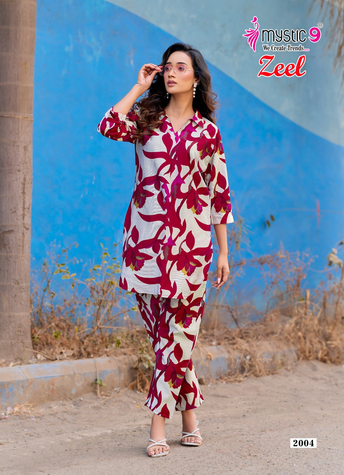 Zeel Vol 2 Mystic 9 Gadwal Co Ord Set Manufacturer