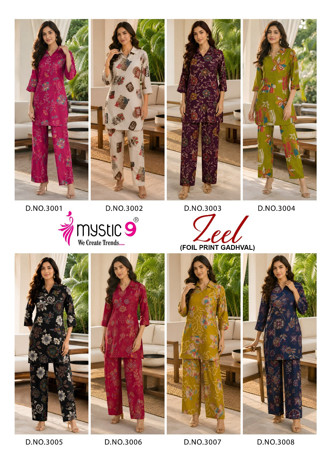 Zeel Vol 3 Mystic 9 Gadwal Co Ord Set Exporter