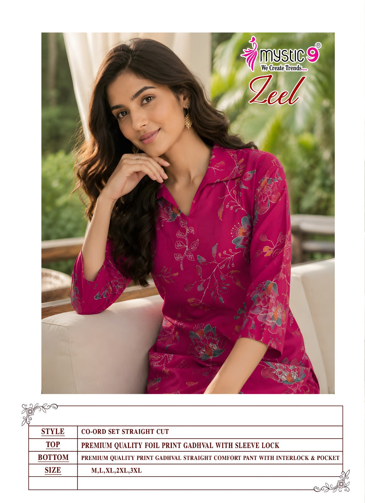 Zeel Vol 3 Mystic 9 Gadwal Co Ord Set Exporter