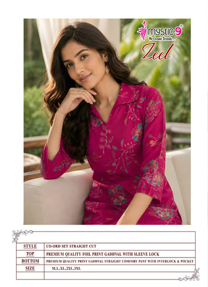 Zeel Vol 3 Mystic 9 Gadwal Co Ord Set Exporter