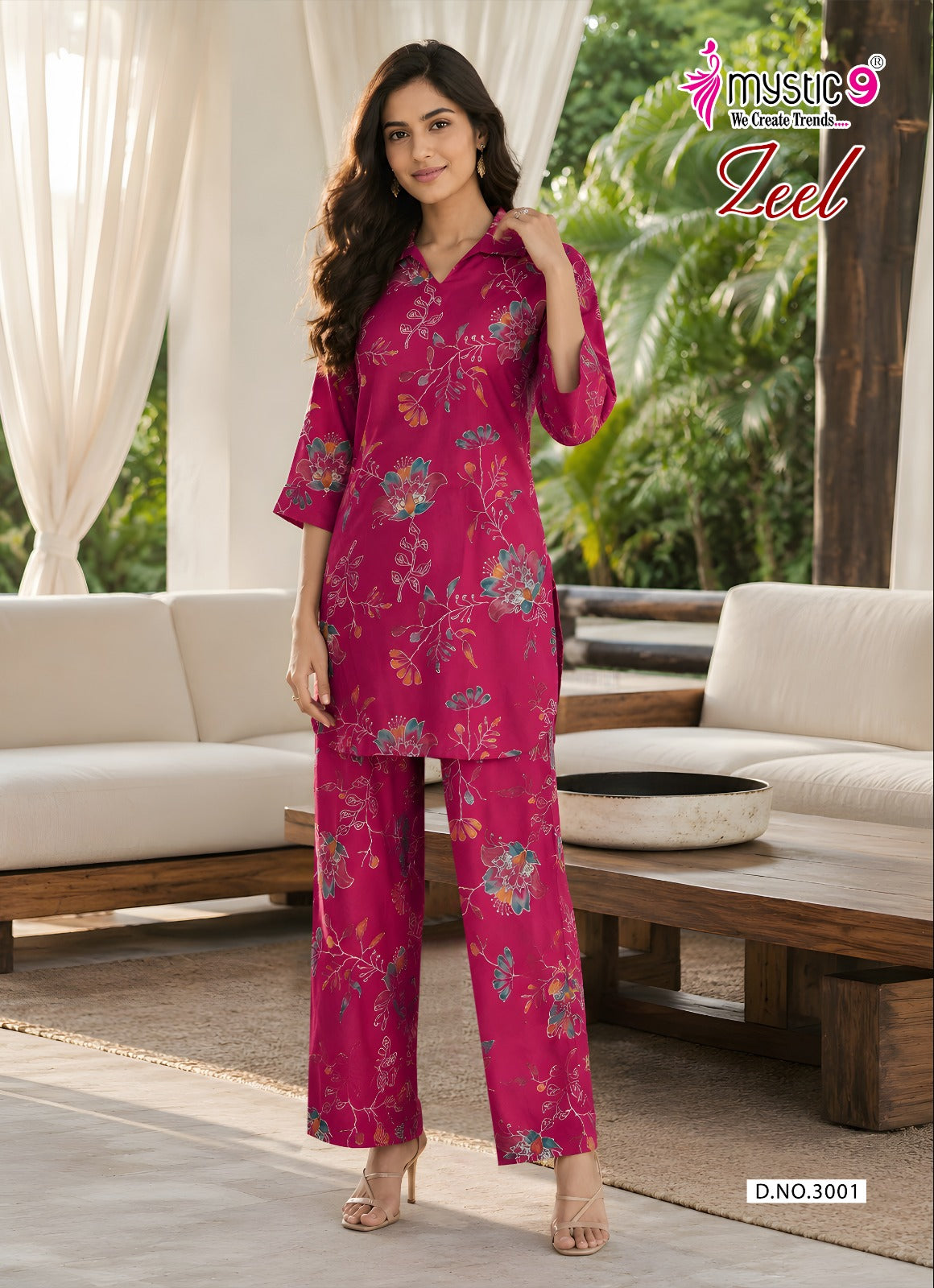 Zeel Vol 3 Mystic 9 Gadwal Co Ord Set Exporter