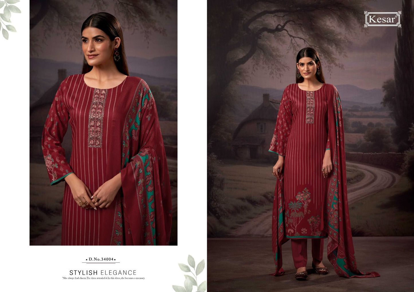 Zeenat 34001-34004 Kesar Karachi Pure Viscose Pashmina Suits Manufacturer Gujarat