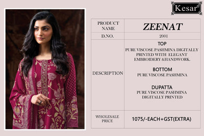 Zeenat Kesar Pashmina Suits Wholesaler Ahmedabad