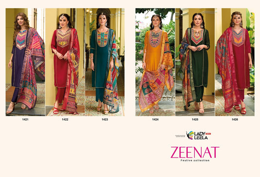 Zeenat Ladyleela Vichitra Readymade Pant Style Suits Supplier Ahmedabad