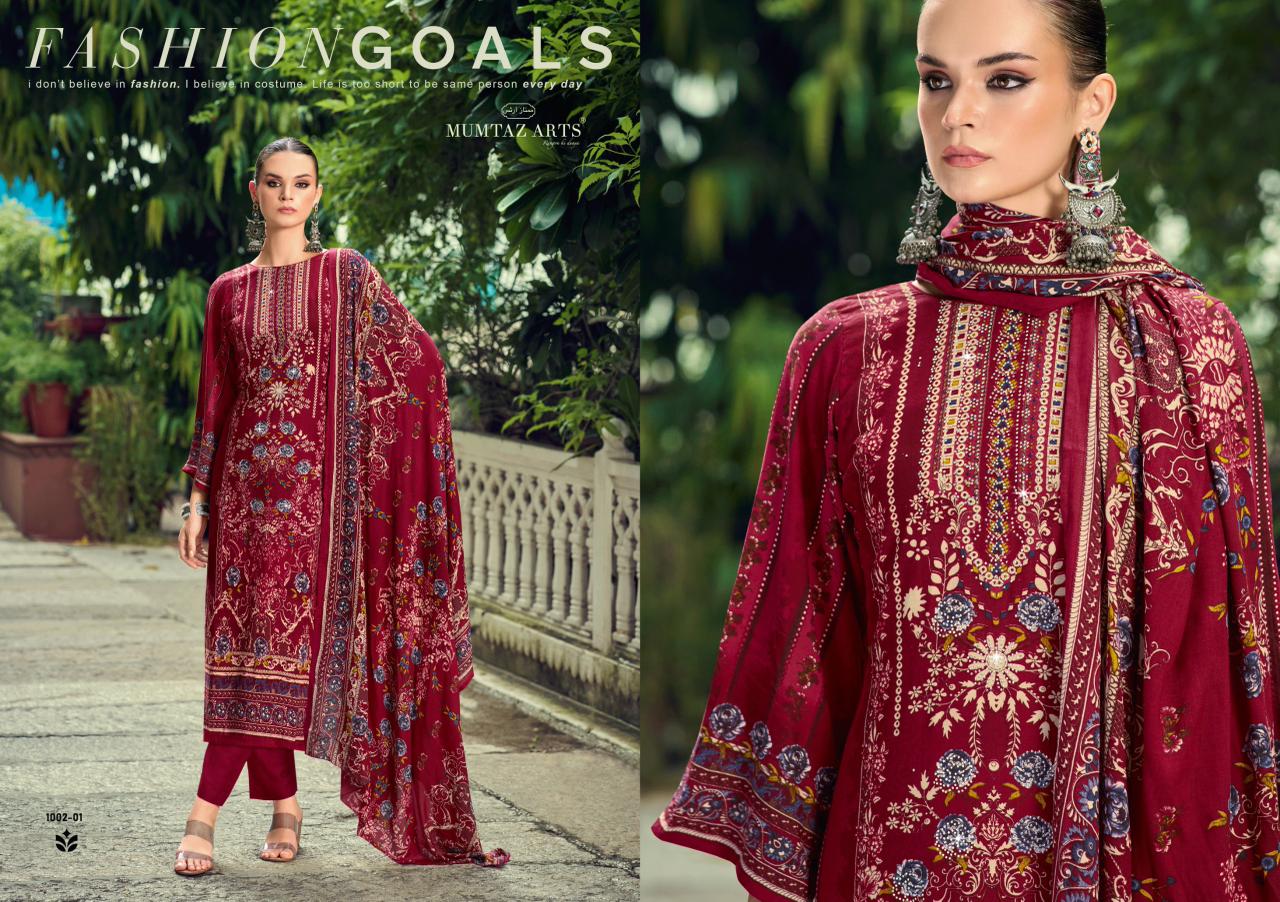 Zeenat Mumtaz Arts Viscose Rayon Karachi Salwar Suits Wholesale