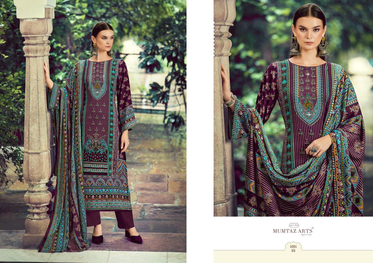 Zeenat Mumtaz Arts Viscose Rayon Karachi Salwar Suits Wholesale