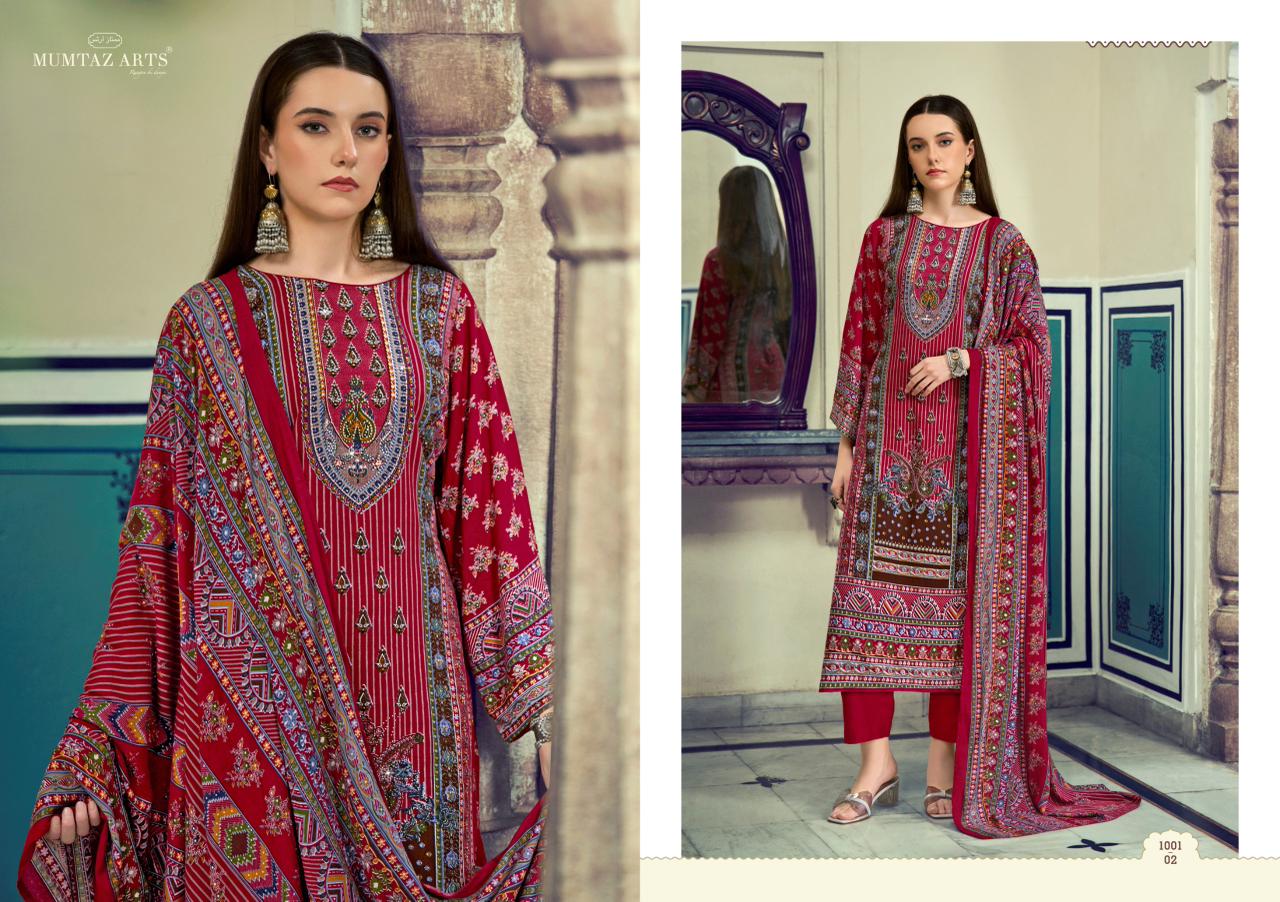 Zeenat Mumtaz Arts Viscose Rayon Karachi Salwar Suits Wholesale