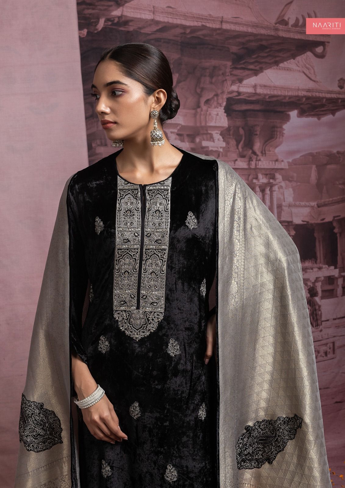 Zeenat Naariti Velvet Suits Supplier