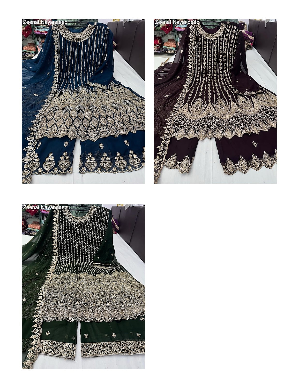 Zeenat Nayandeep Georgette Salwar Suits Exporter India