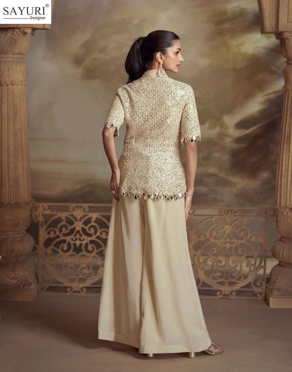 Zeenat Sayuri Viscose Indo Western Pair Manufacturer Ahmedabad