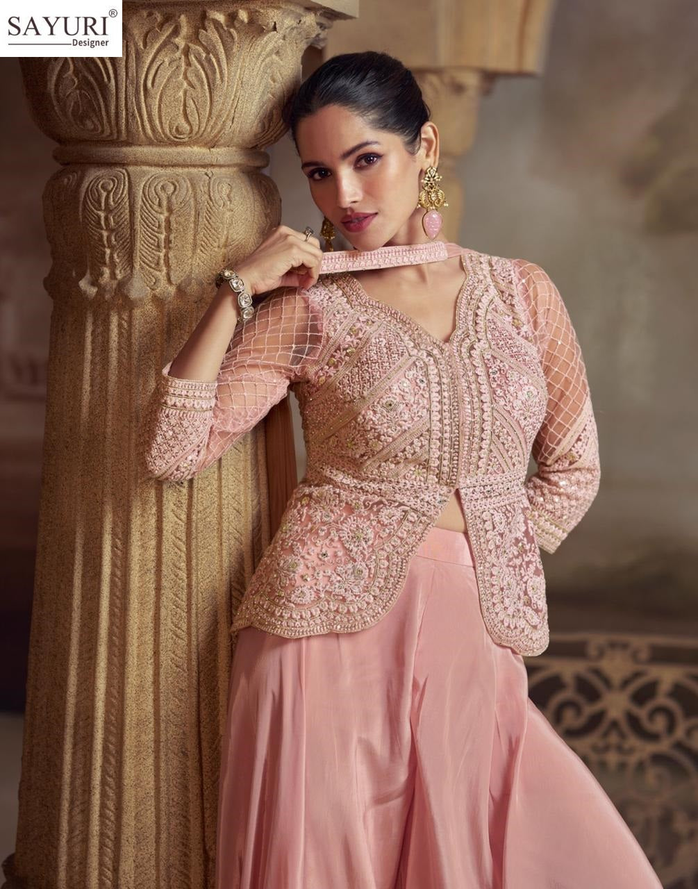 Zeenat Sayuri Viscose Indo Western Pair Manufacturer Ahmedabad