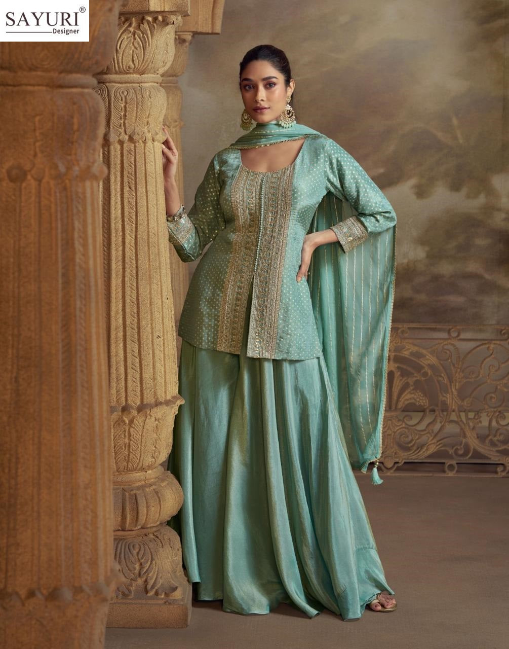 Zeenat Sayuri Viscose Indo Western Pair Manufacturer Ahmedabad