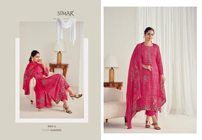 Zeenat Simar Pure Viscose Muslin Pant Style Suits Wholesale Rate