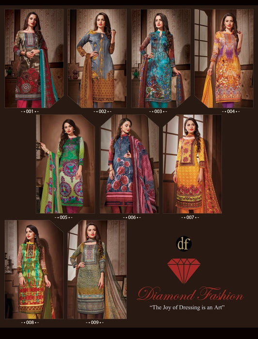 Zeenat Vol 01 Diamond Fashion Cotton Satin Pant Style Suits Supplier