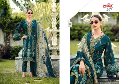 Zeenat Vol 18 Pakiza Prints Lawn Cotton Karachi Salwar Suits Wholesaler Gujarat