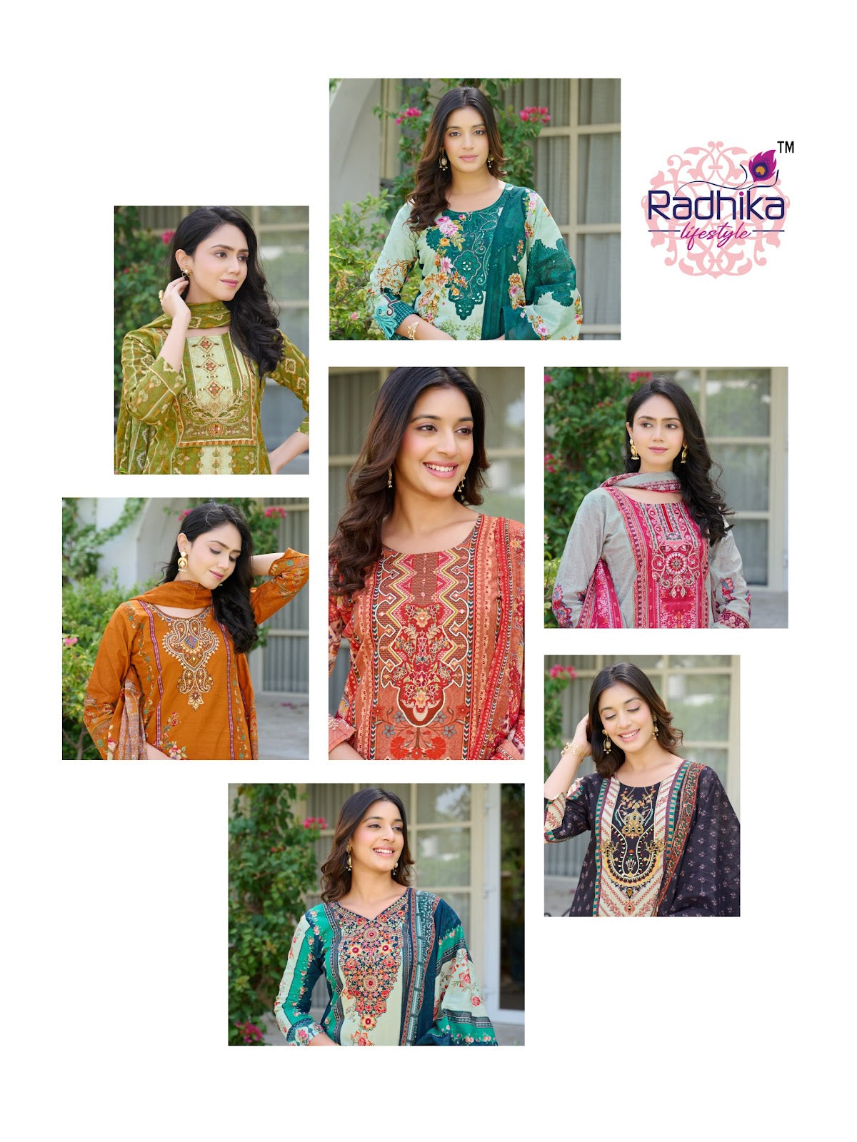 Zeenat Vol 1 Radhika Lifestyle Readymade Cotton Pant Suits Exporter