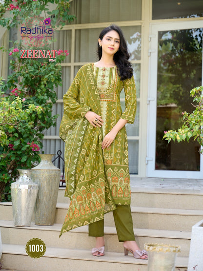 Zeenat Vol 1 Radhika Lifestyle Readymade Cotton Pant Suits Exporter