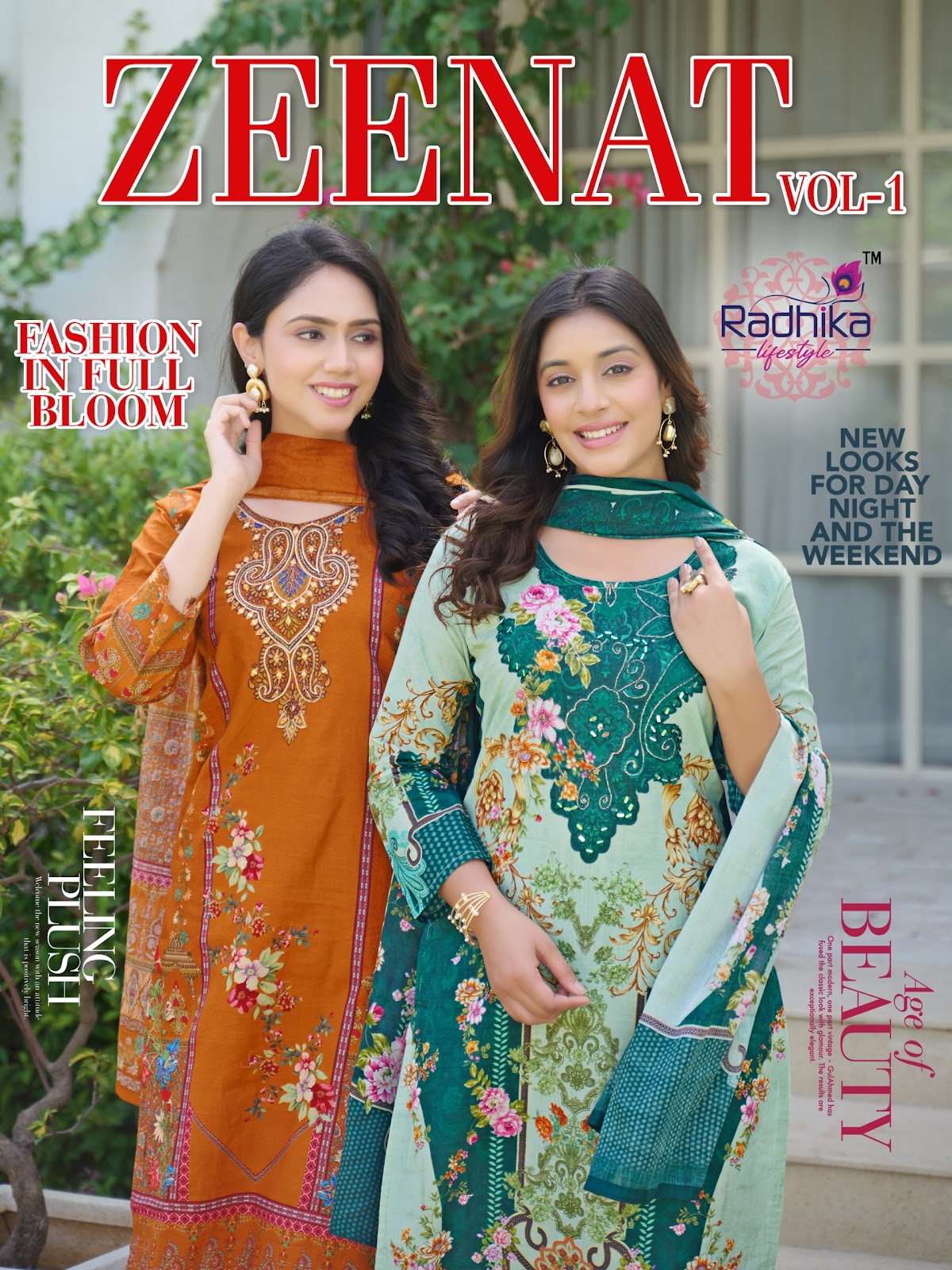 Zeenat Vol 1 Radhika Lifestyle Readymade Cotton Pant Suits Exporter