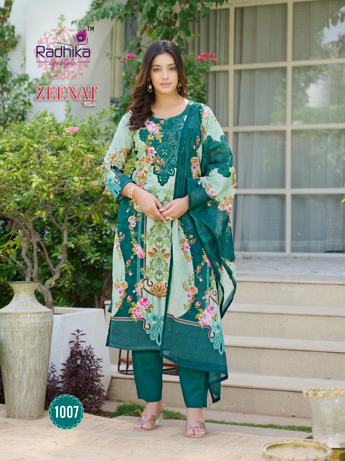 Zeenat Vol 1 Radhika Lifestyle Readymade Cotton Pant Suits Exporter