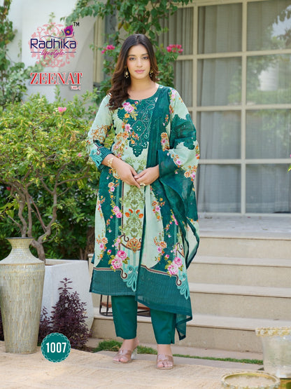 Zeenat Vol 1 Radhika Lifestyle Readymade Cotton Pant Suits Exporter