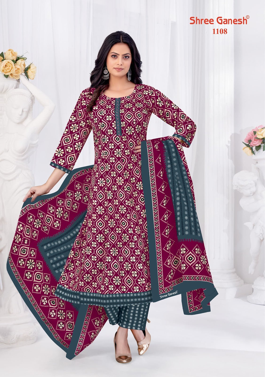 Zeenat Vol 1 Shree Ganesh Cotton Readymade Anarkali Suits Wholesale Price