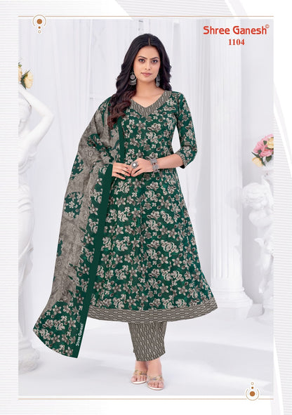 Zeenat Vol 1 Shree Ganesh Cotton Readymade Anarkali Suits Wholesale Price