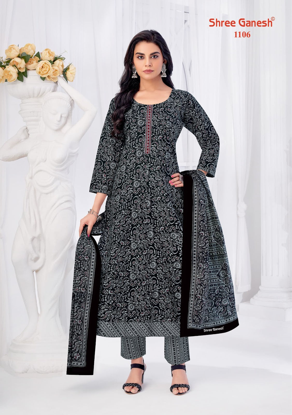 Zeenat Vol 1 Shree Ganesh Cotton Readymade Anarkali Suits Wholesale Price