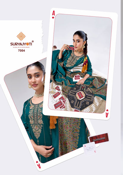 Zeenat Vol 1 Suryajyoti Jaam Satin Pant Style Suits Wholesale Price