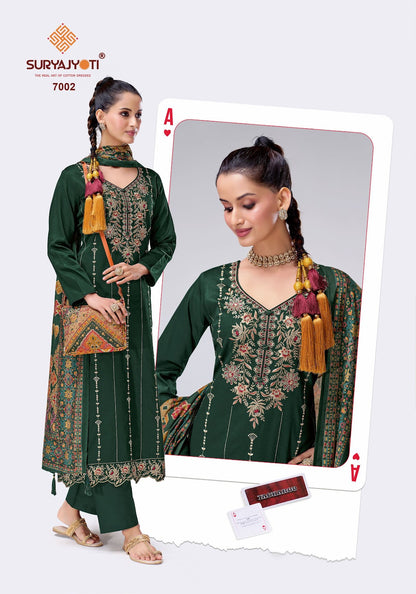 Zeenat Vol 1 Suryajyoti Jaam Satin Pant Style Suits Wholesale Price
