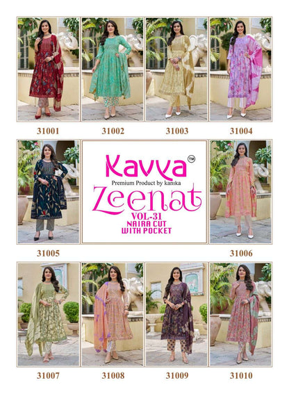Zeenat Vol 31 Kavya Capsule Readymade Pant Style Suits Manufacturer India
