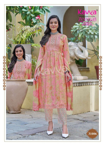 Zeenat Vol 31 Kavya Capsule Readymade Pant Style Suits Manufacturer India