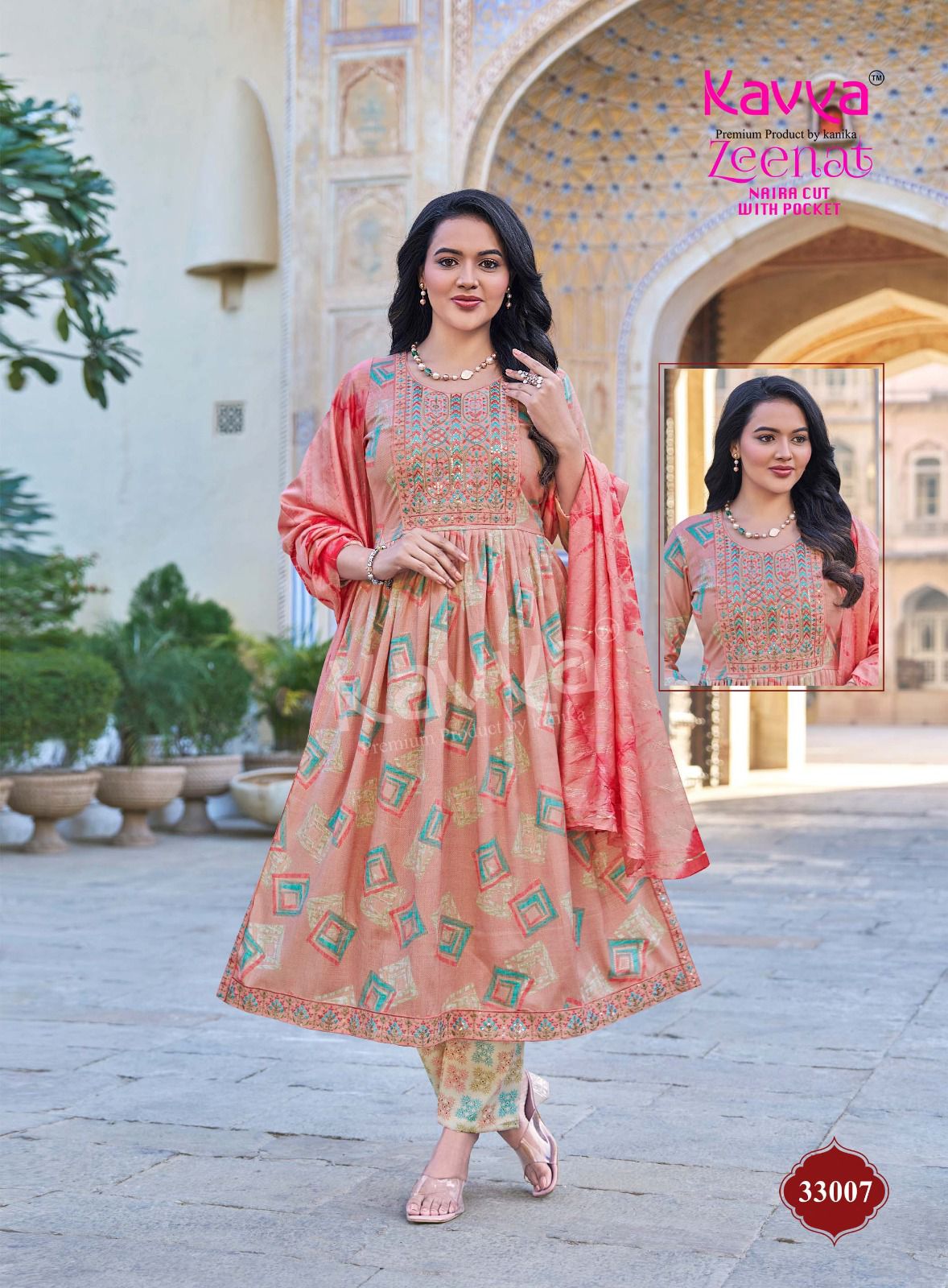 Zeenat Vol 33 Kavya Readymade Pant Style Suits Wholesaler Ahmedabad