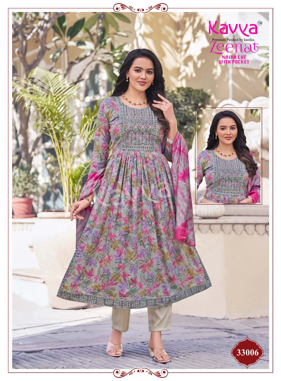 Zeenat Vol 33 Kavya Readymade Pant Style Suits Wholesaler Ahmedabad