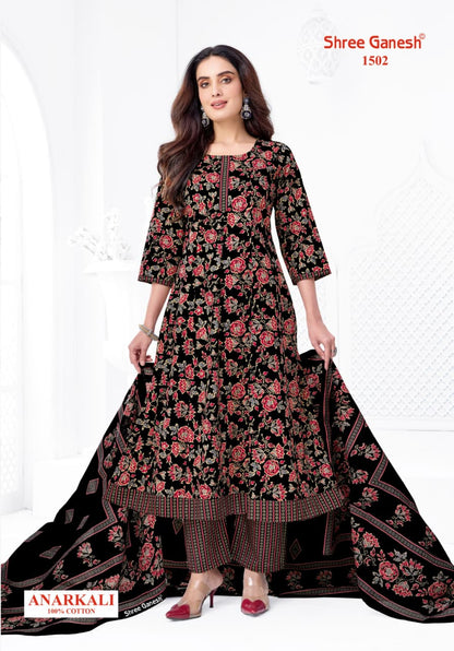 Zeenat Vol 5 Shree Ganesh Cotton Readymade Anarkali Suits Wholesale Rate