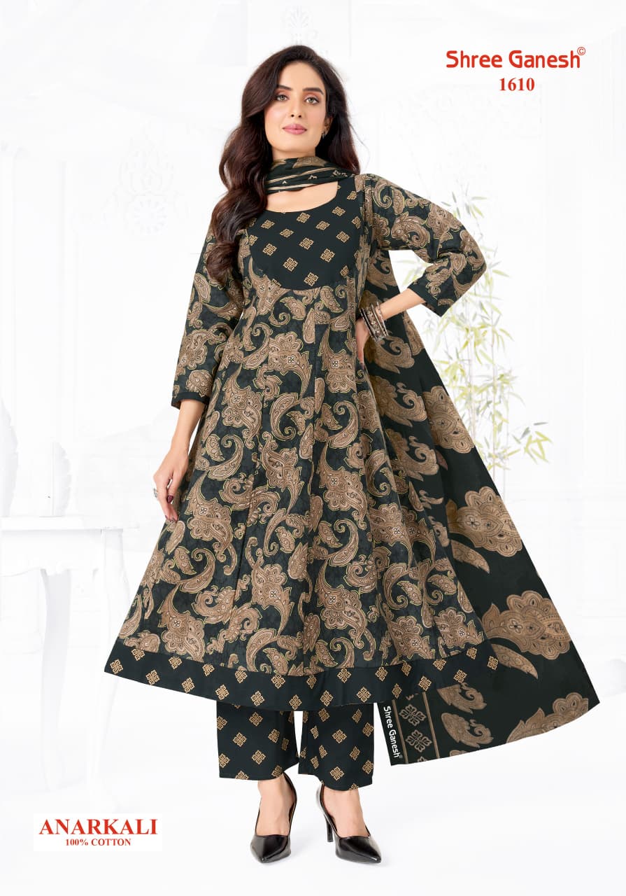 Zeenat Vol 6 Shree Ganesh Cotton Readymade Anarkali Suits Supplier India