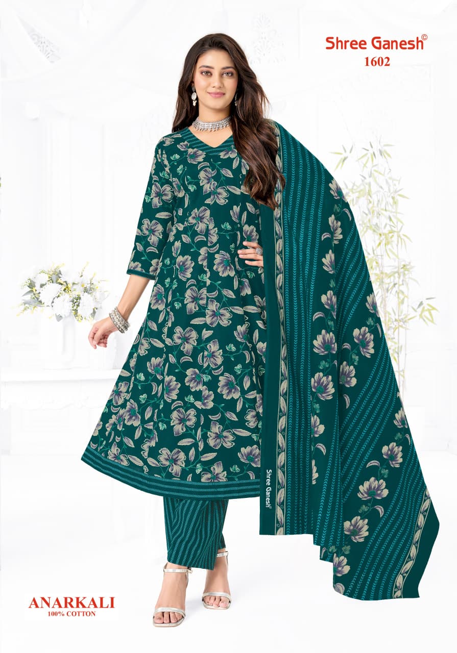 Zeenat Vol 6 Shree Ganesh Cotton Readymade Anarkali Suits Supplier India