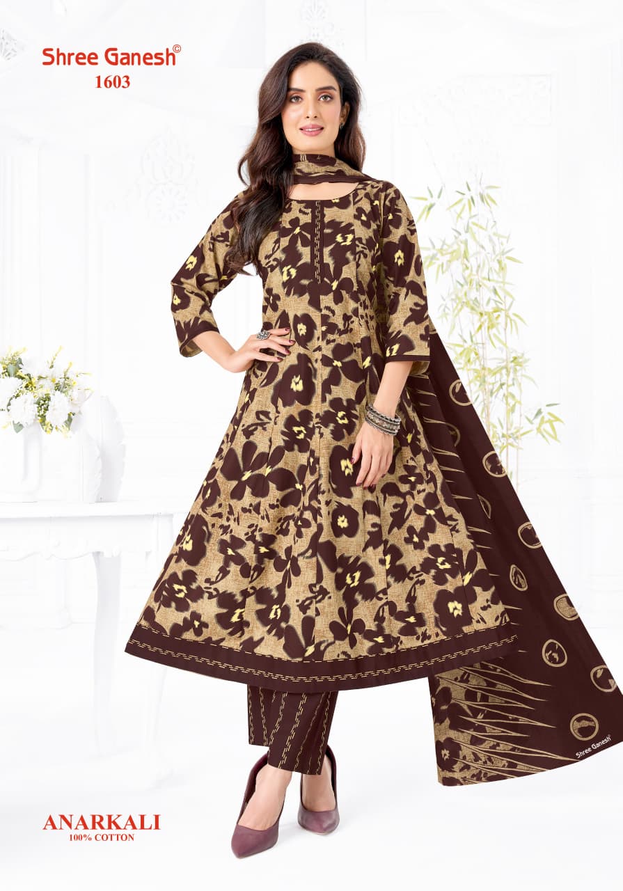 Zeenat Vol 6 Shree Ganesh Cotton Readymade Anarkali Suits Supplier India