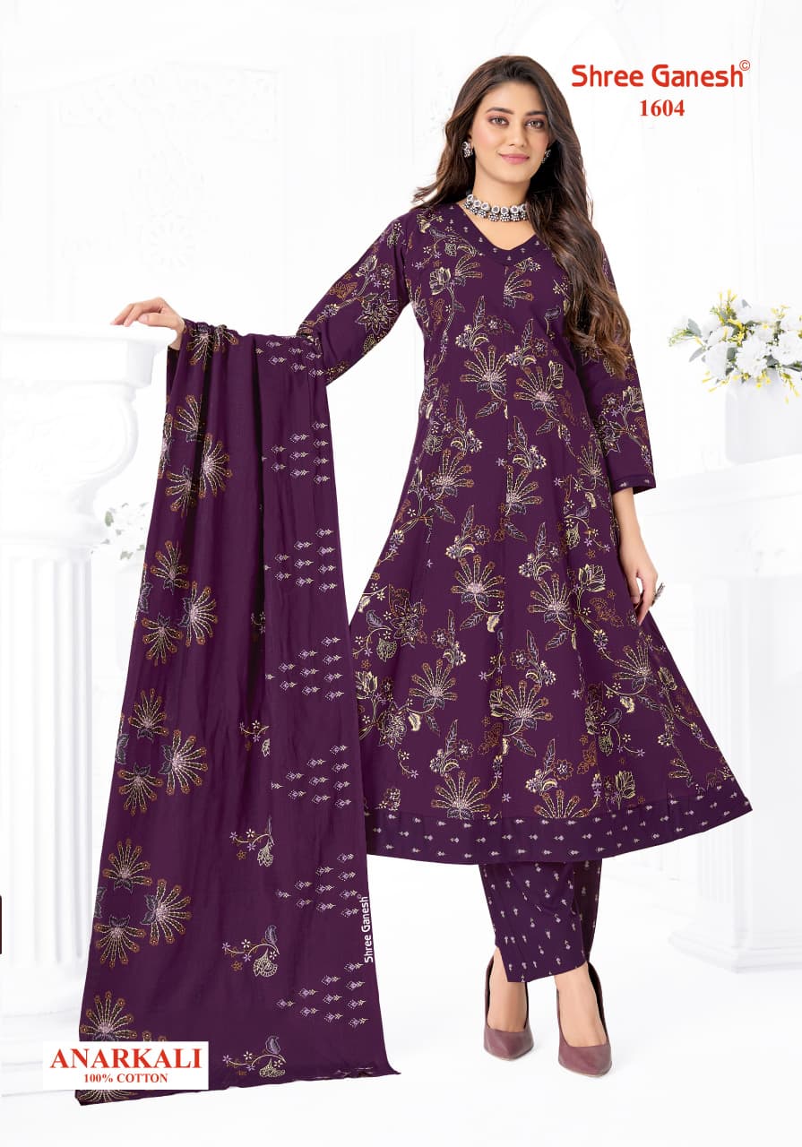 Zeenat Vol 6 Shree Ganesh Cotton Readymade Anarkali Suits Supplier India