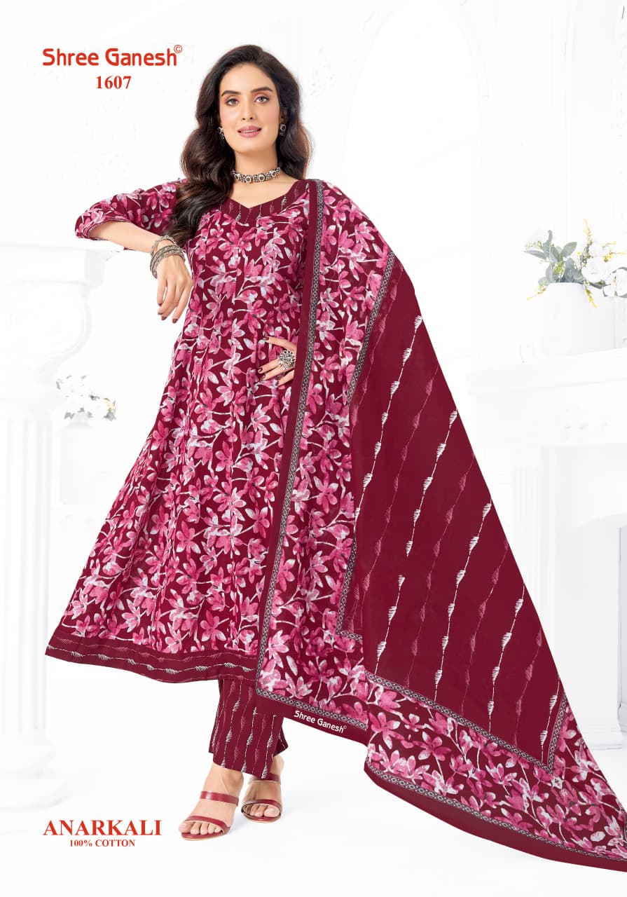 Zeenat Vol 6 Shree Ganesh Cotton Readymade Anarkali Suits Supplier India