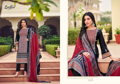 Zeeshan Zulfat Designer Cotton Karachi Salwar Suits Supplier India