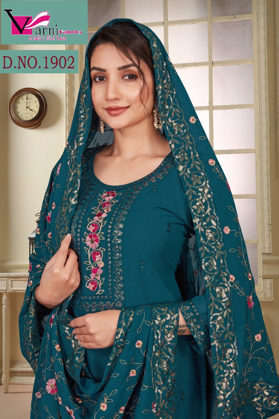 Zeeya Gopi 1901-1904 Varni Fabrics Georgette Readymade Pant Style Suits Wholesaler India