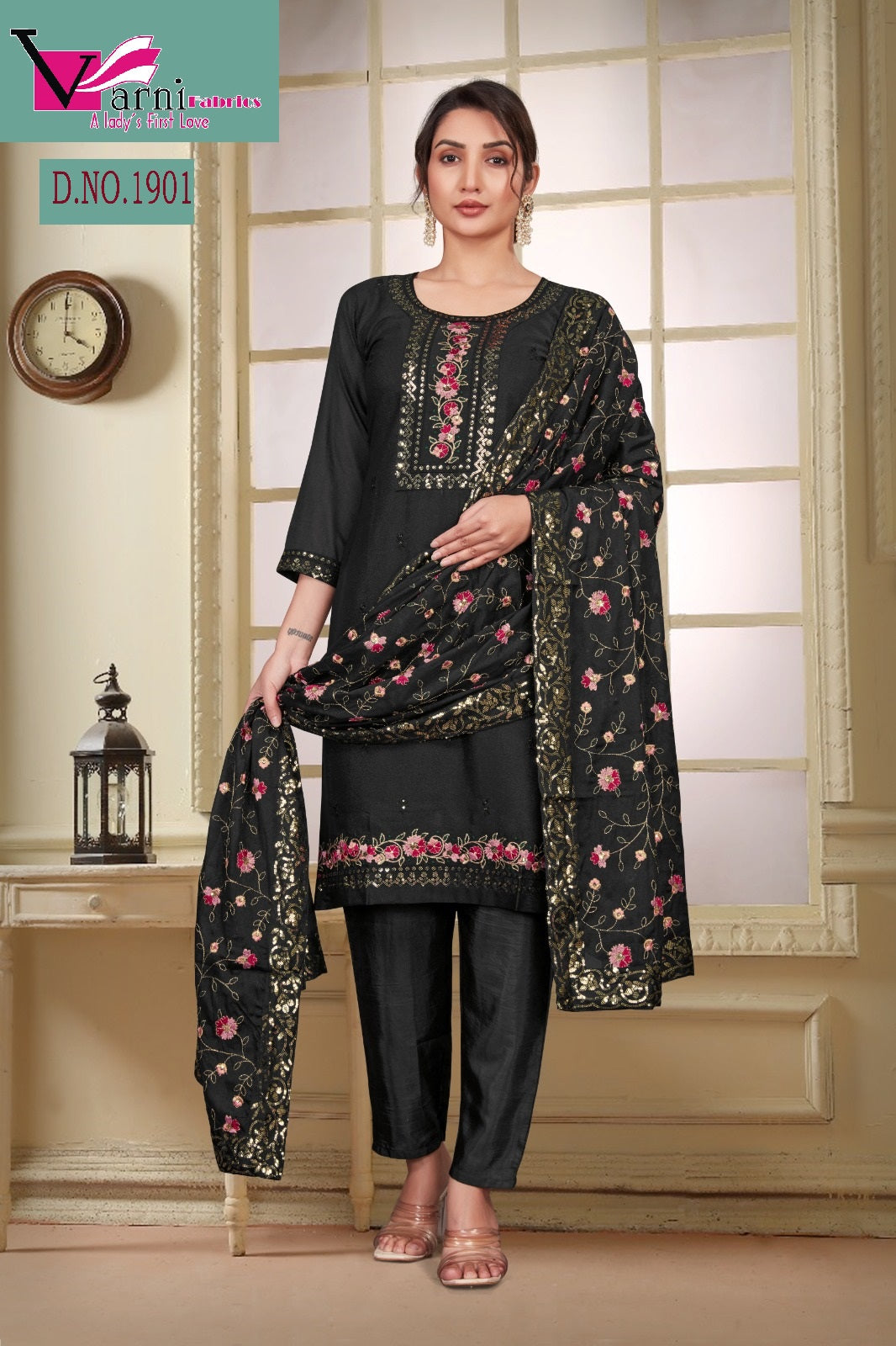 Zeeya Gopi 1901-1904 Varni Fabrics Georgette Readymade Pant Style Suits Wholesaler India