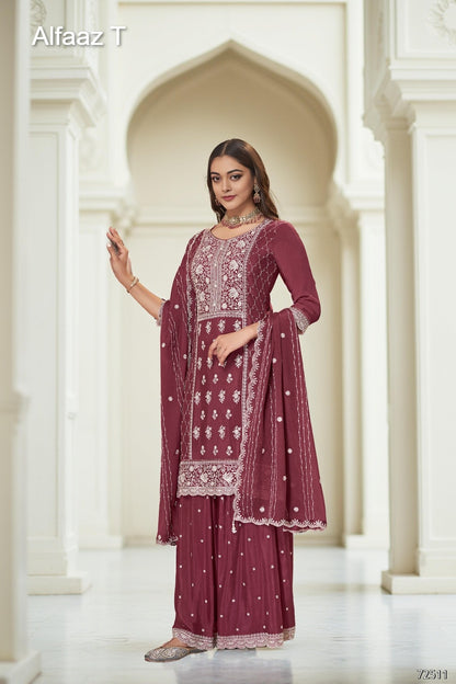 Zeeya Vol 2 Alfaaz T Chinon Readymade Plazzo Style Suits Exporter India