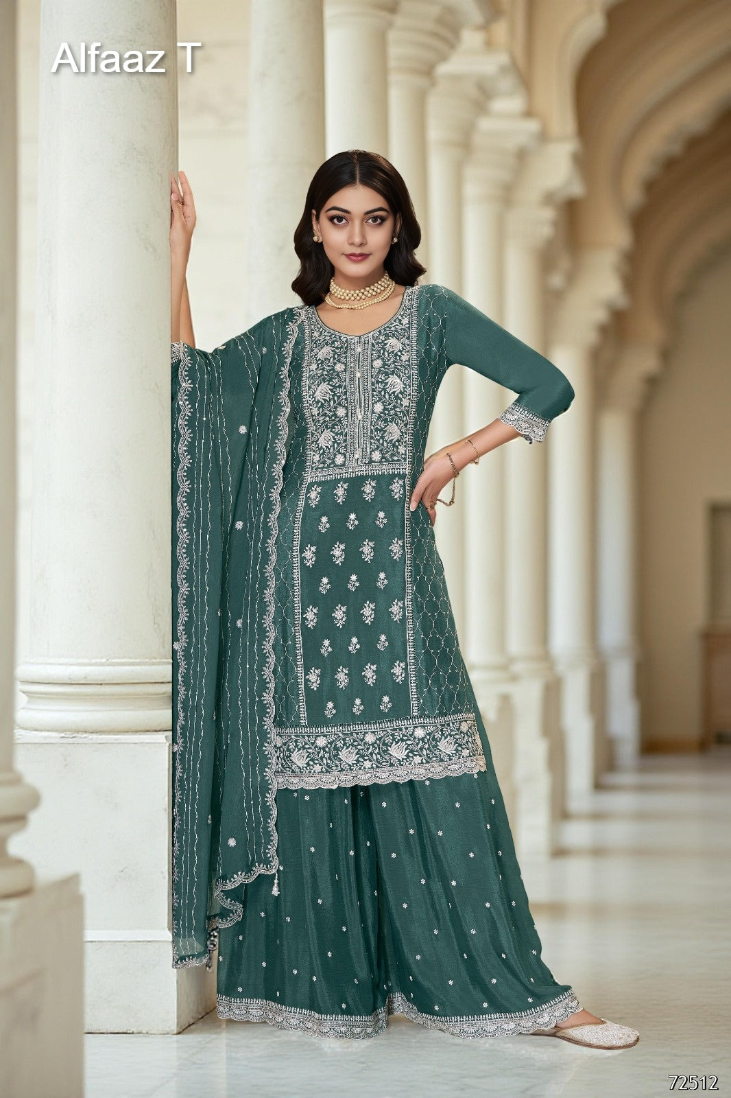 Zeeya Vol 2 Alfaaz T Chinon Readymade Plazzo Style Suits Exporter India