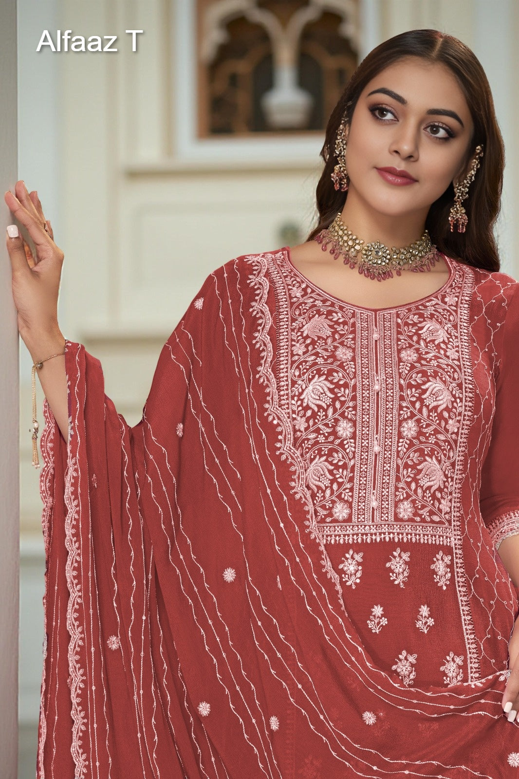 Zeeya Vol 2 Alfaaz T Chinon Readymade Plazzo Style Suits Exporter India