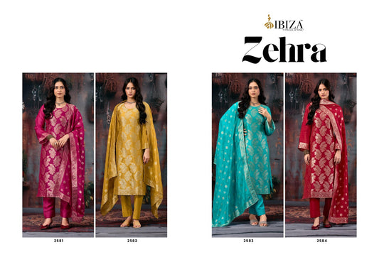 Zehra Ibiza Banglori Silk Pant Style Suits Wholesale