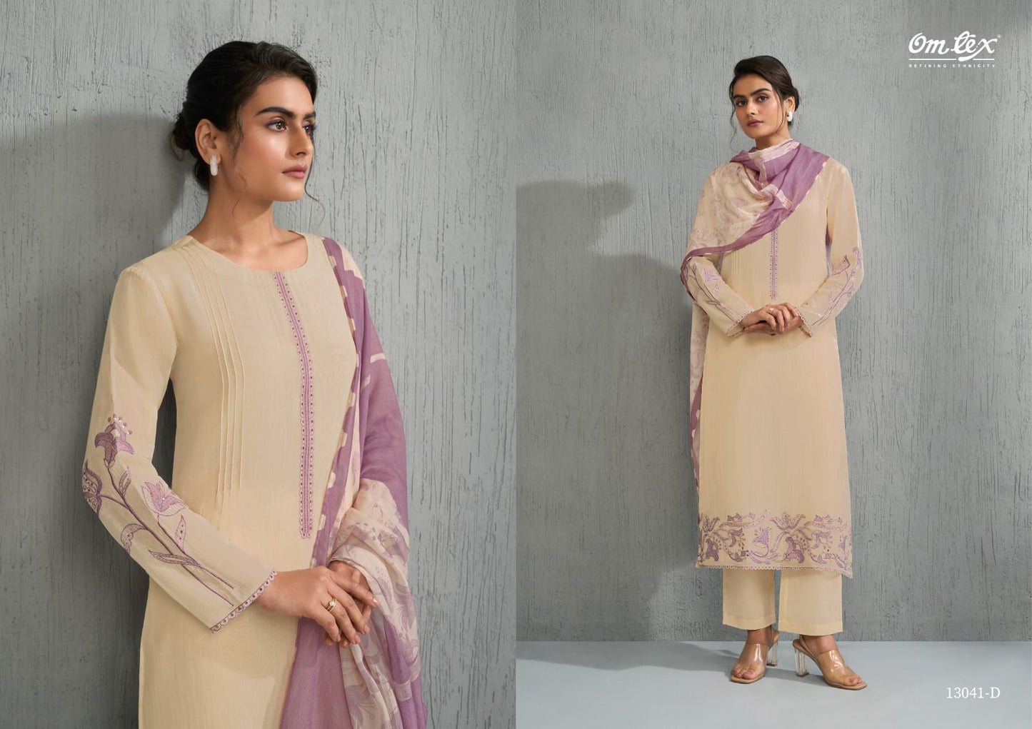 Zehra Omtex Mal Chanderi Pant Style Suits Wholesaler